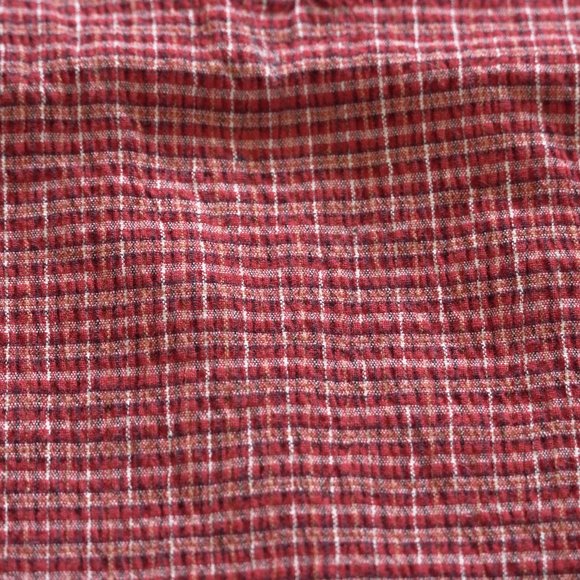 Vtg 90's SO GSJC Sleeveless Red Stripe Pleated Top - Picture 5 of 5